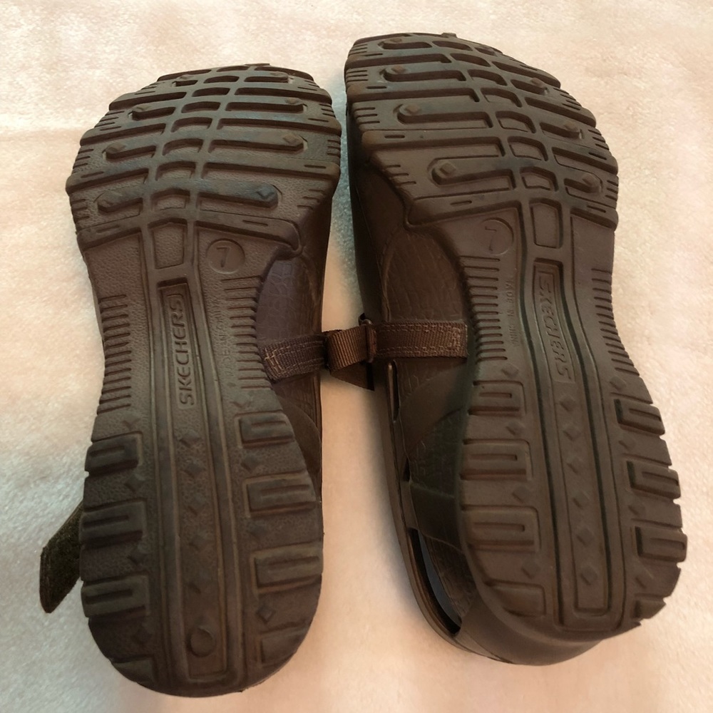 Gold/brown rubber Skechers - Picture 6 of 8
